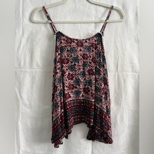 Polly & Esther Boho Halter Top (size Small)